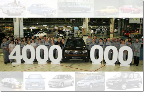 Dacia 4 million cars