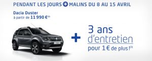 Dacia Jours Malins 2017